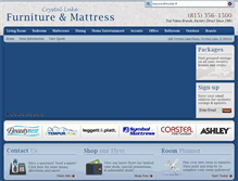 Tablet Screenshot of crystallakefurniture.com